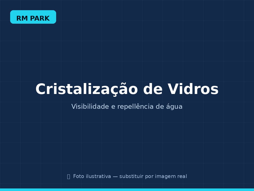 Cristalização e limpeza de vidros automotivos
